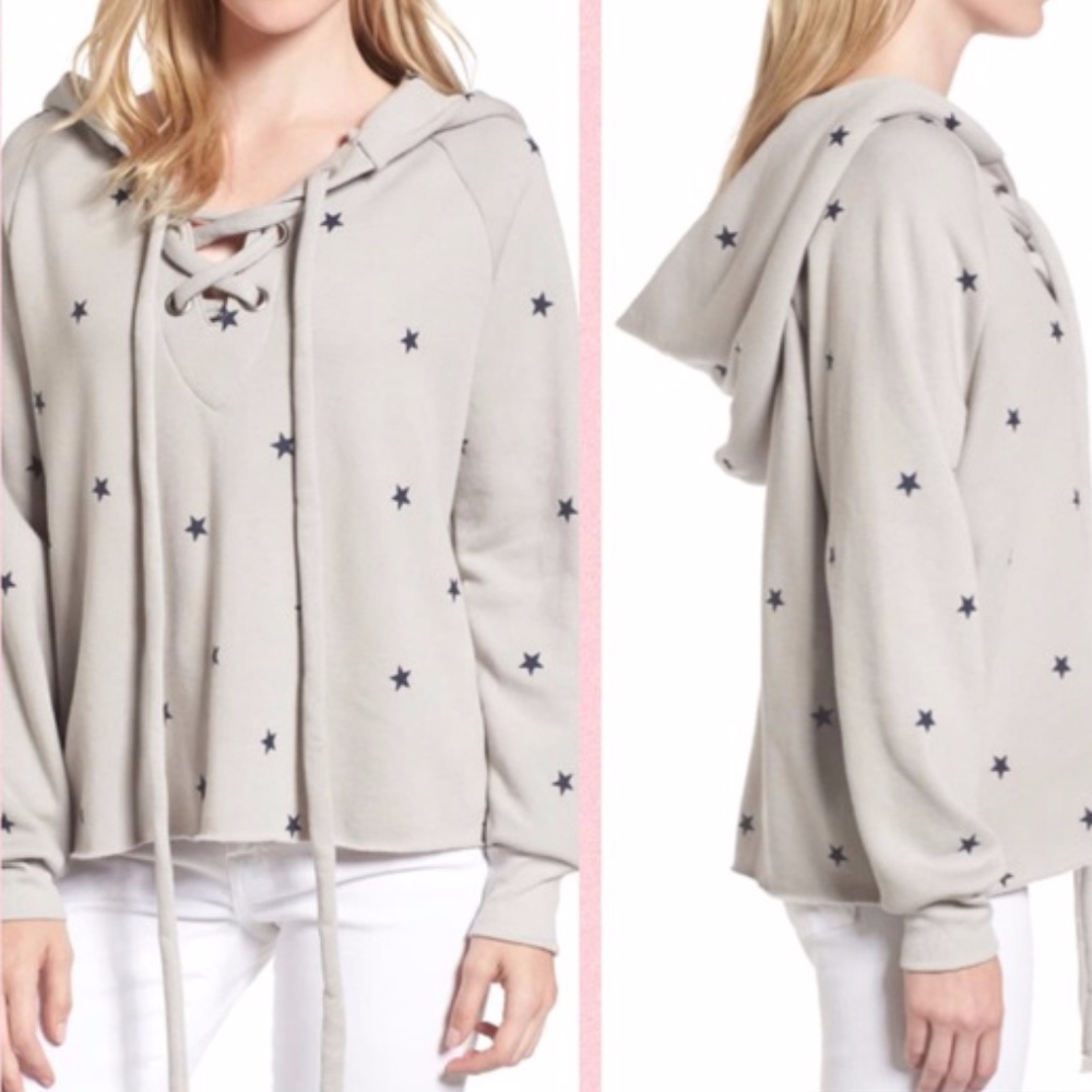 Wildfox | Football Star Hutton Lace Up Hoodie
